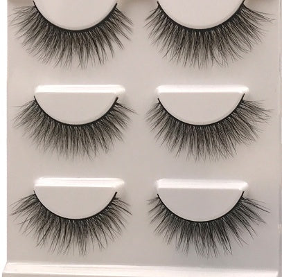 3 Pairs of Natural 3D Mink Eyelashes