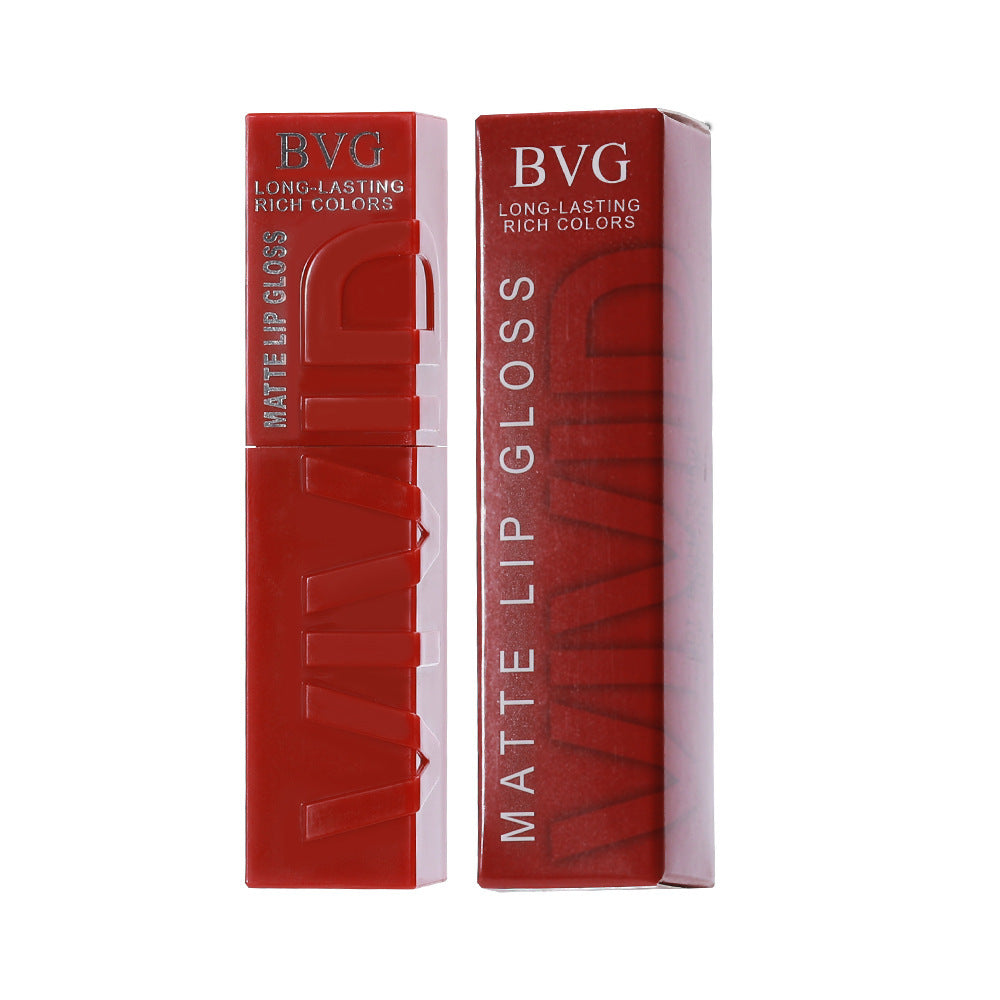 Matte Finish Lip Lacquer Sets Nonstick Cup Non-fading, moisturising Lip Gloss