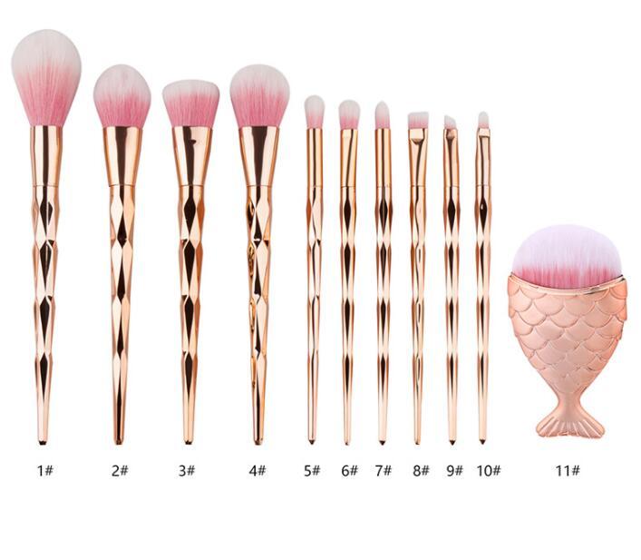 1pc Diamond Fish Makeup Brushes