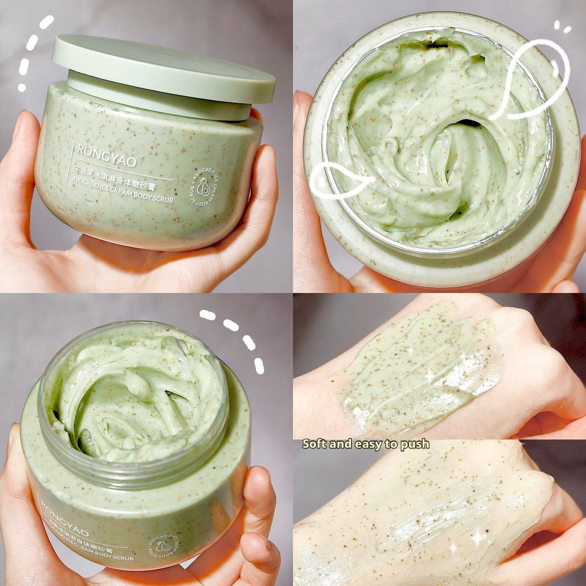 Avocado Ice Cream  Body Scrub