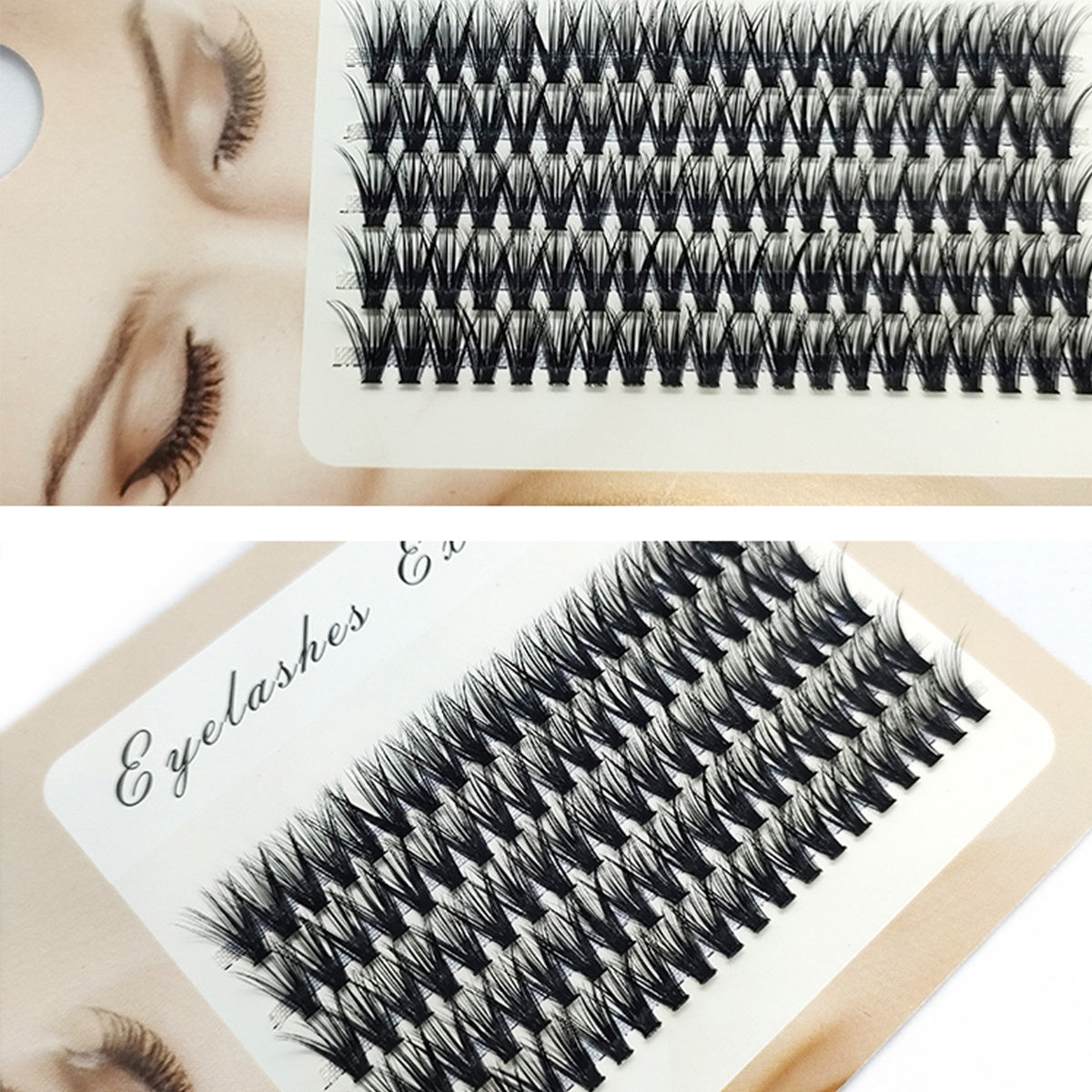 5 Rows Of 40D Clusters Of 10 0 Segmented Lashes