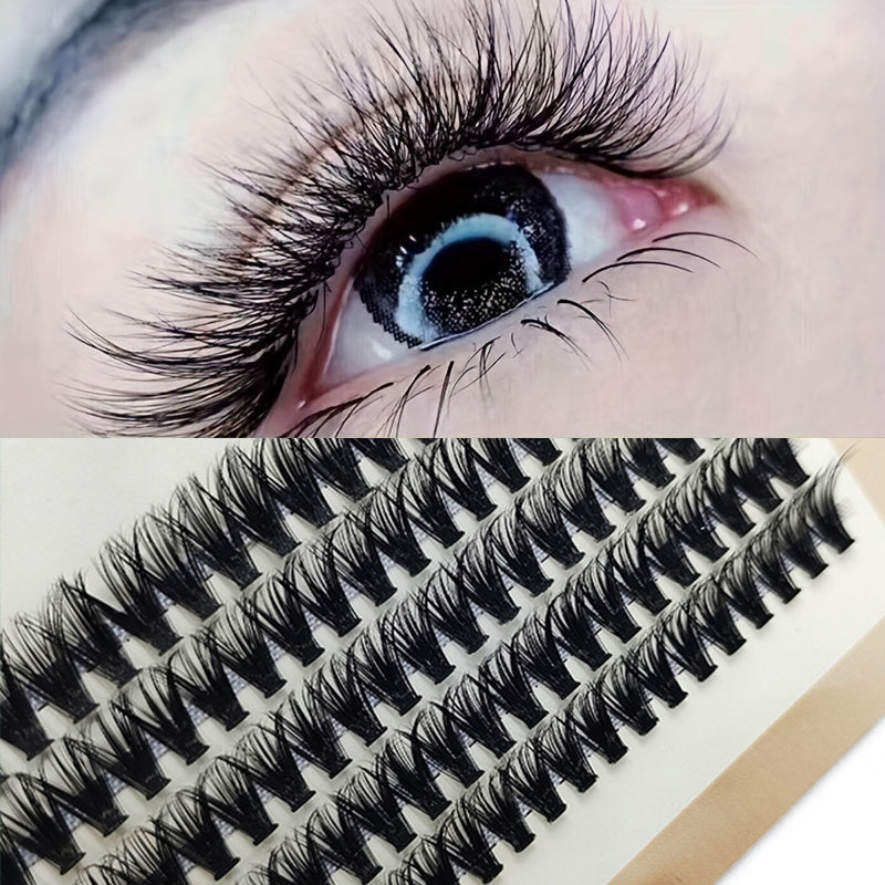 5 Rows Of 40D Clusters Of 10 0 Segmented Lashes