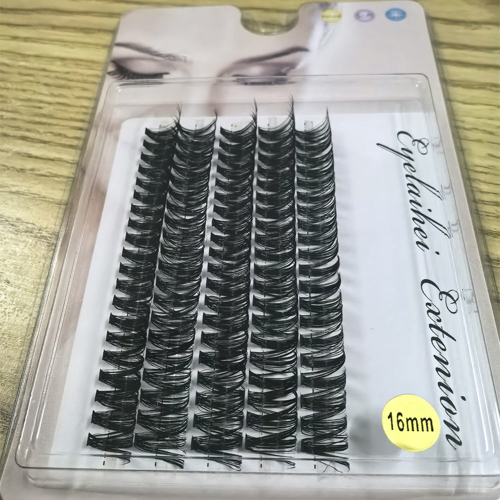 5 Rows Of 40D Clusters Of 10 0 Segmented Lashes