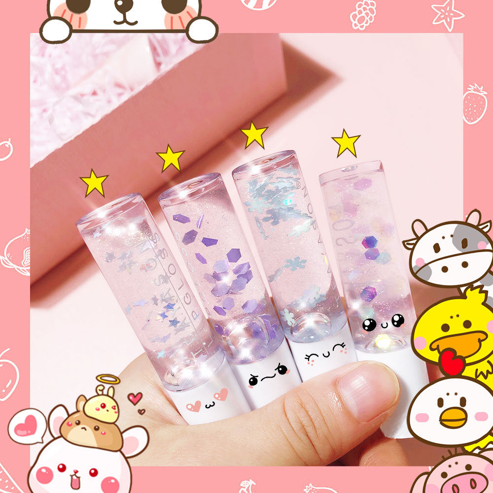 Beads Transparent Pearlescent Nourishing and Moisturizing Lip Gloss