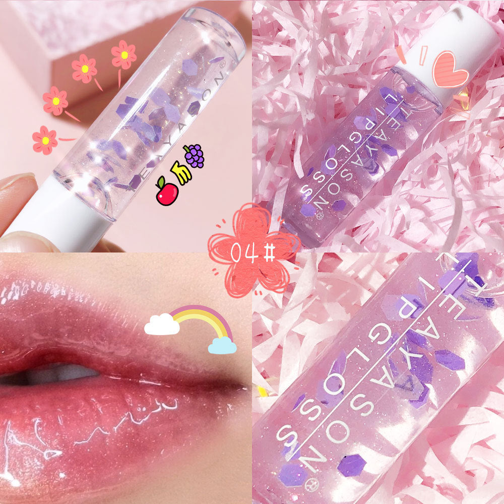 Beads Transparent Pearlescent Nourishing and Moisturizing Lip Gloss