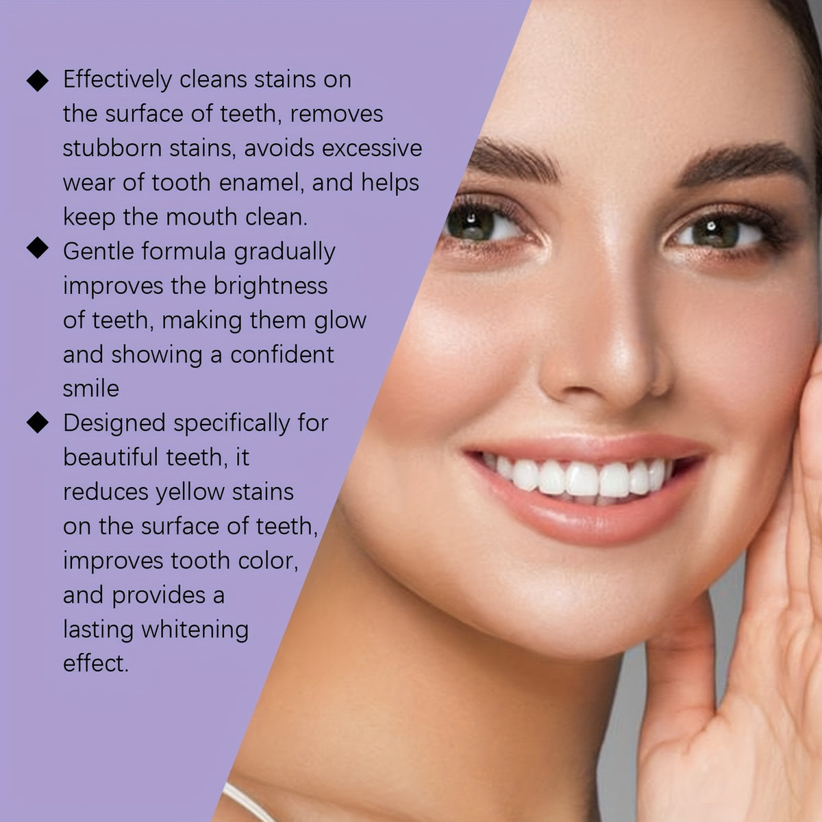 Whitening Teeth Strips, Purple Teeth Strips, Dry-application