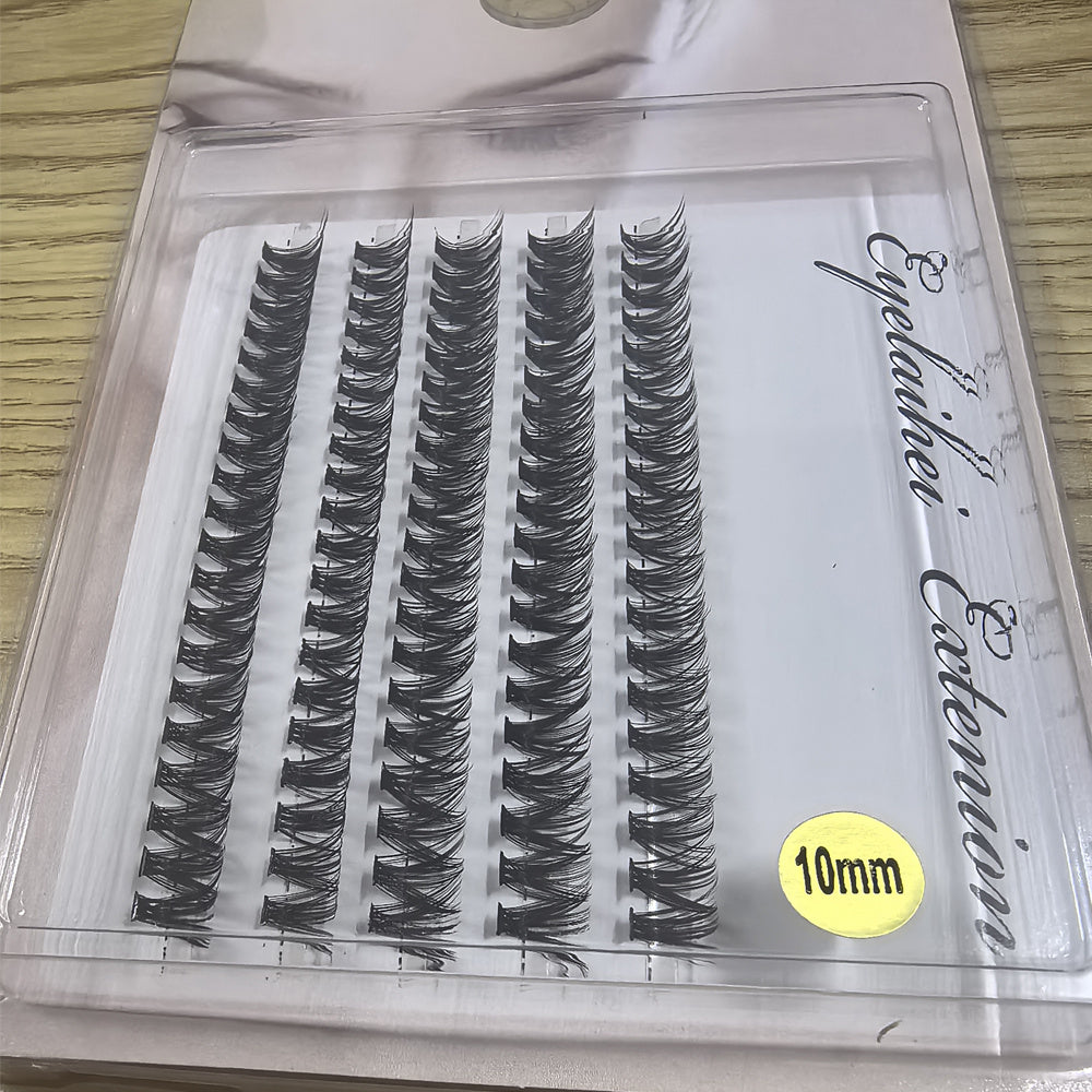 5 Rows Of 40D Clusters Of 10 0 Segmented Lashes